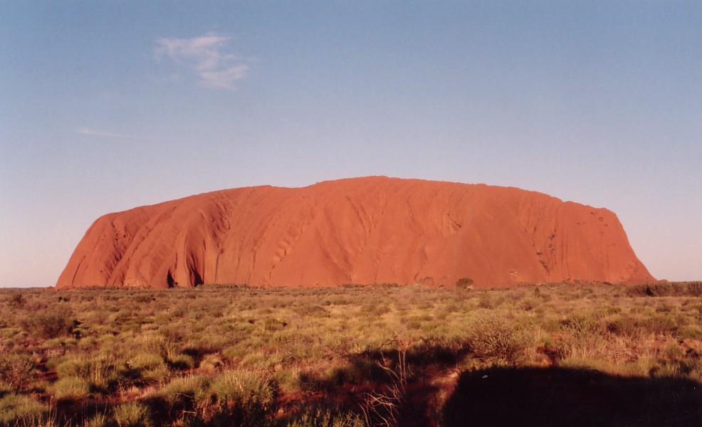 Ayers Rock Uluru by Stefanoka is licensed under CC BY-SA 3.0 \(https://commons.wikimedia.org/wiki/File:Ayers\_Rock\_Uluru.jpg\)